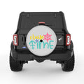 CRUISE TIME SILVER CARBON FIBER TIRE COVER