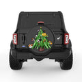 CUTE CAT CHRISTMAS BLACK TIRE COVER