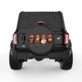 CUTE CHRISTMAS CHICKENS BLACK TIRE COVER
