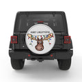 CUTE CHRISTMAS MOOSE BLACK TIRE COVER