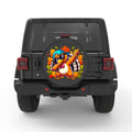 DABBING TURKEY PEARL  WHITE CARBON FIBER TIRE COVER