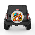 DABBING TURKEY SILVER CARBON FIBER TIRE COVER
