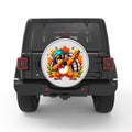 DABBING TURKEY SILVER CARBON FIBER TIRE COVER