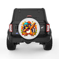 DABBING TURKEY PEARL  WHITE CARBON FIBER TIRE COVER