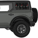DACHSHUND CHRISTMAS QUARTER WINDOW DECAL FITS 2021+ FORD BRONCO 4 DOOR HARD TOP
