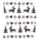 DACHSHUND CHRISTMAS QUARTER WINDOW DRIVER & PASSENGER DECALS