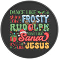 DANCE LIKE FROSTY BLACK CARBON FIBER TIRE COVER