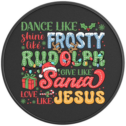 DANCE LIKE FROSTY BLACK CARBON FIBER TIRE COVER