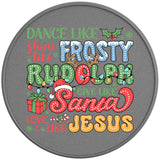 DANCE LIKE FROSTY SILVER CARBON FIBER TIRE COVER