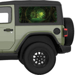 DEEP JUNGLE FOREST QUARTER WINDOW DECAL FITS 2018+ JEEP WRANGLER 2 DOOR HARD TOP JL