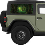 DEEP JUNGLE FOREST QUARTER WINDOW DECAL FITS 2011-2018 JEEP WRANGLER 2 DOOR HARD TOP JK