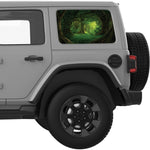 DEEP JUNGLE FOREST QUARTER WINDOW DECAL FITS 2018+ JEEP WRANGLER 4 DOOR HARD TOP JLU