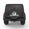 DEER ANTLER COMPASS BLACK CARBON FIBER TIRE COVER