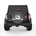 DEER ANTLER COMPASS BLACK CARBON FIBER TIRE COVER