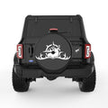 DEER ANTLER COMPASS BLACK TIRE COVER