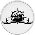 DEER ANTLER COMPASS WHITE TIRE COVER