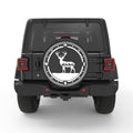 DEER COMPASS PEARL  WHITE CARBON FIBER TIRE COVER