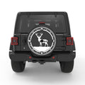 DEER COMPASS BLACK CARBON FIBER TIRE COVER