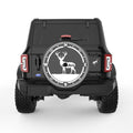DEER COMPASS BLACK CARBON FIBER TIRE COVER