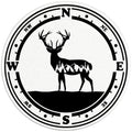 DEER COMPASS BLACK TIRE COVER