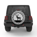 DEER COMPASS WHITE TIRE COVER