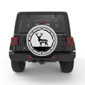 DEER COMPASS BLACK TIRE COVER