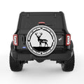 DEER COMPASS PEARL  WHITE CARBON FIBER TIRE COVER