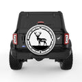 DEER COMPASS WHITE TIRE COVER