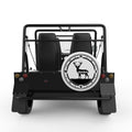 DEER COMPASS WHITE TIRE COVER FOR MOKE