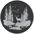 DEER FOREST PEARL  WHITE CARBON FIBER TIRE COVER