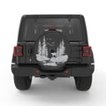 DEER FOREST BLACK CARBON FIBER TIRE COVER