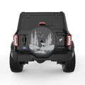 DEER FOREST BLACK CARBON FIBER TIRE COVER