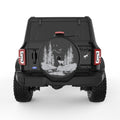 DEER FOREST BLACK TIRE COVER