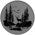 DEER FOREST SILVER CARBON FIBER TIRE COVER