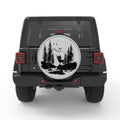 DEER FOREST WHITE TIRE COVER