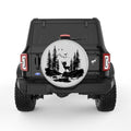 DEER FOREST SILVER CARBON FIBER TIRE COVER