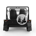 DEER FOREST SILVER CARBON FIBER TIRE COVER FOR MOKE
