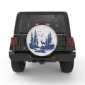 DEER FOREST BLACK TIRE COVER