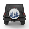 DEER FOREST SILVER CARBON FIBER TIRE COVER