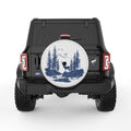 DEER FOREST PEARL  WHITE CARBON FIBER TIRE COVER
