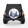 DEER FOREST WHITE TIRE COVER