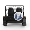DEER FOREST WHITE TIRE COVER FOR MOKE