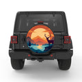 DEER HORIZON LAKE PEARL  WHITE CARBON FIBER TIRE COVER