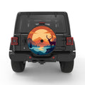 DEER HORIZON LAKE BLACK CARBON FIBER TIRE COVER