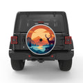 DEER HORIZON LAKE WHITE TIRE COVER