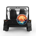 DEER HORIZON LAKE SILVER CARBON FIBER TIRE COVER FOR MOKE