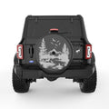 DEER WILDLIFE BLACK CARBON FIBER TIRE COVER