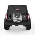 DEER WILDLIFE BLACK TIRE COVER