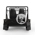DEER WILDLIFE SILVER CARBON FIBER TIRE COVER FOR MOKE