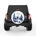 DEER WILDLIFE WHITE TIRE COVER